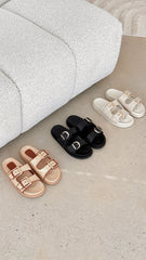 Tenzin Slides - Natural Raffia