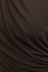 Sculpt Shirred Shoulder Pad Mini Dress