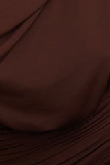 Sculpt Halter Cowl Neck Maxi Dress