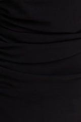 Off Shoulder Crepe Mini Dress