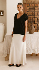 Stelaria Knit Top - Black